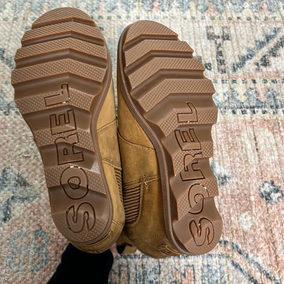 Sorel Joan of Arctic Wedge II Chelsea Boots in Camel Brown Size 6.5 NL3022 - Picture 9 of 12